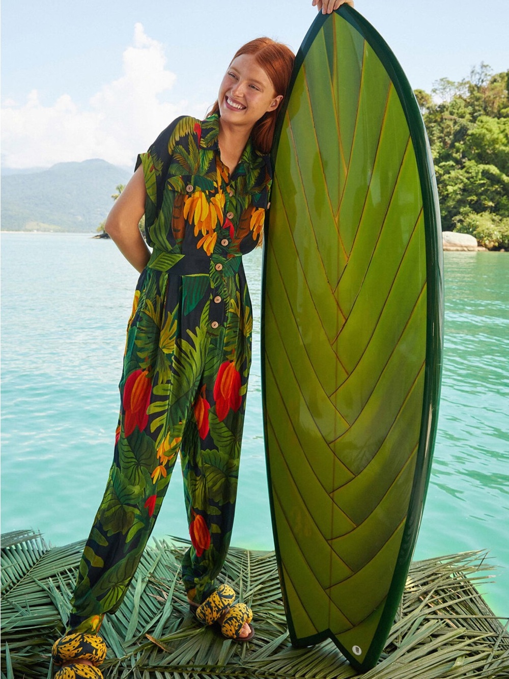 Farm Rio Cocoa Forest Jumpsuit